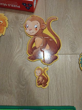 Puzzle Gigante DJECO 6 Puzzles Animales