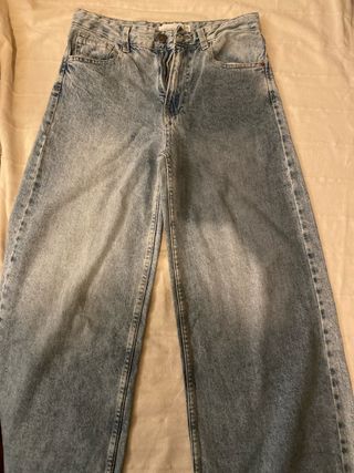 Pantalón vaquero ancho azul