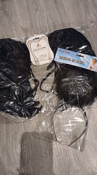 Disfraz Ángel Negro Talla Única