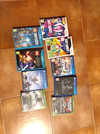 Lote Videojuegos PS4, Wii U, Xbox One