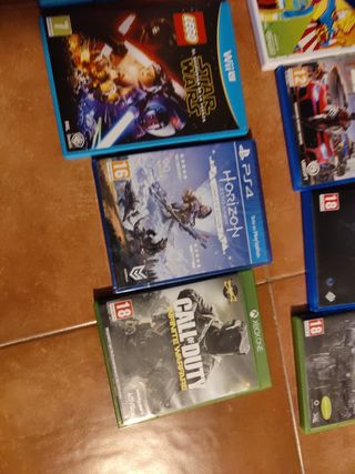 Lote Videojuegos PS4, Wii U, Xbox One