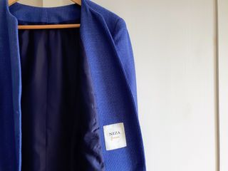 Chaqueta de traje azul señora talla 48