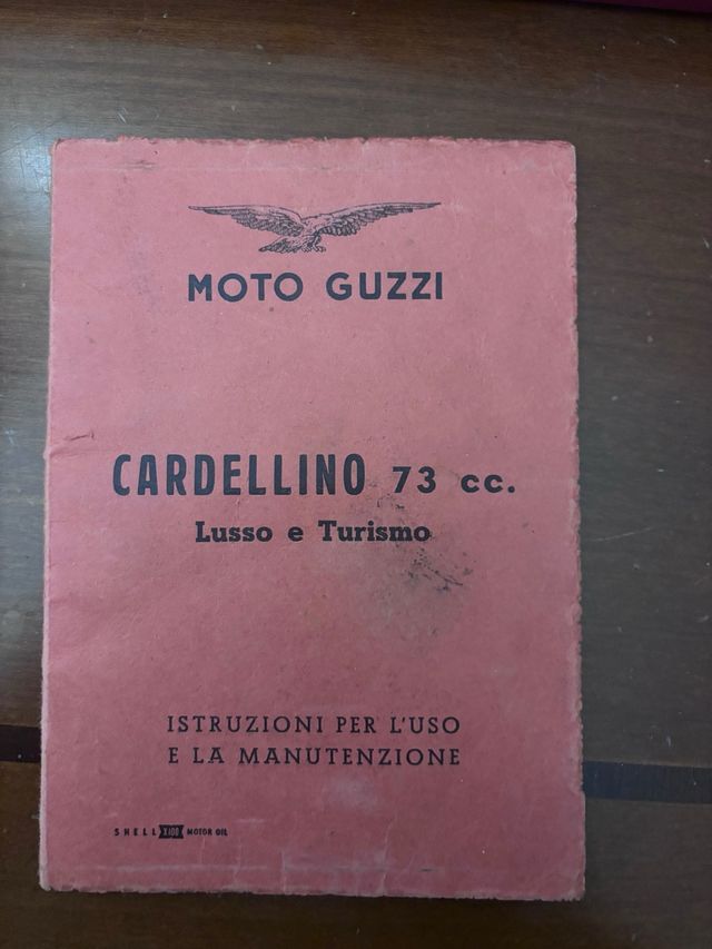 Libretto Uso Moto Guzzi Cardellino 73cc