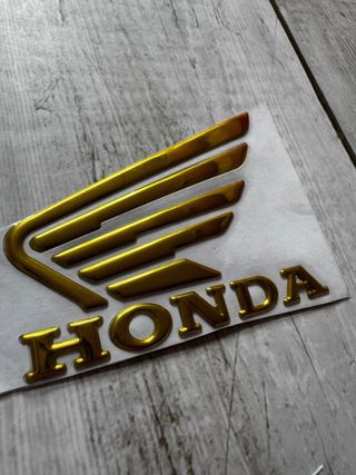 EMBLEMAS HONDA DORADOS CARENADO DEPOSITO MOTO LOGO