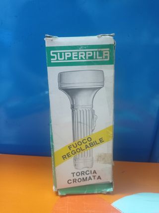 Torcia Superpila Cromata