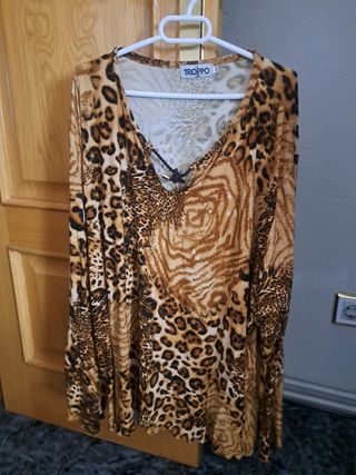 Camiseta TROPPO Animal Print Talla M