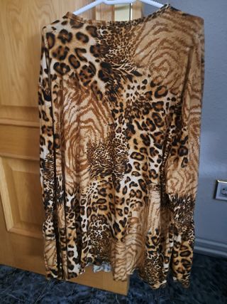 Camiseta TROPPO Animal Print Talla M
