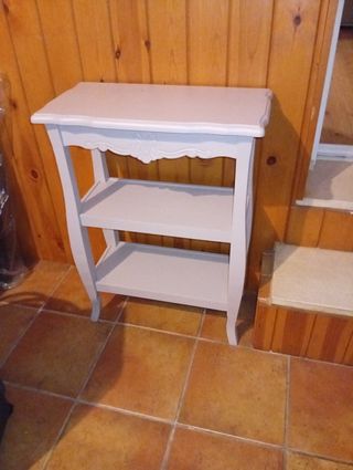 Mueble de entrada blanco madera