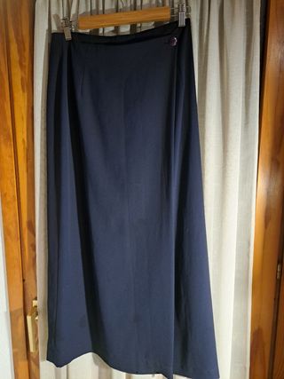 Falda larga azul marino