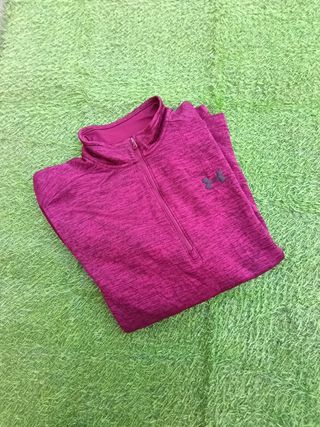 Sudadera Under Armour 1/4 cremallera burdeos