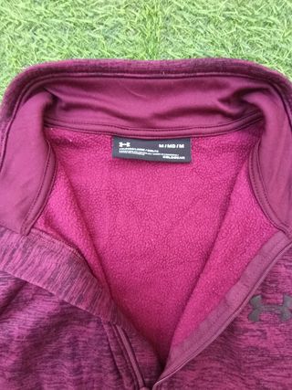 Sudadera Under Armour 1/4 cremallera burdeos