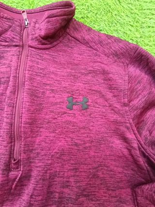 Sudadera Under Armour 1/4 cremallera burdeos