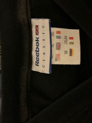 Camiseta Reebok Vintage Talla XL Negra