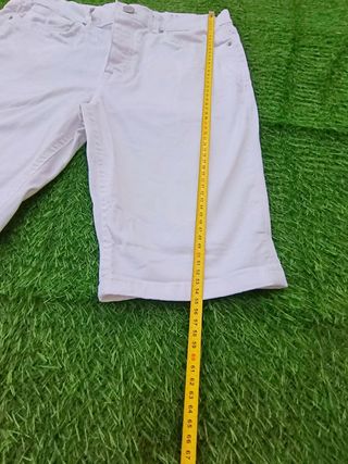 Pantalones cortos vaqueros blancos Denim Talla M