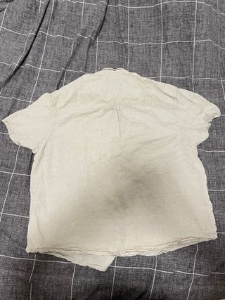 Camisa beige talla grande