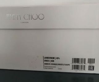 Deportivas Jimmy Choo Talla 43.5 Naranja/Blanco