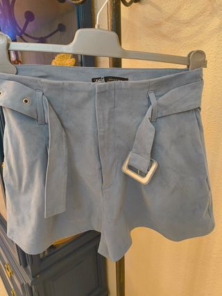 Shorts Zara azul talle M