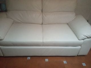 Sofá Cama Polipiel Blanco
