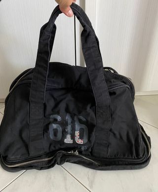 Borsa sportiva Freddy nera con strass