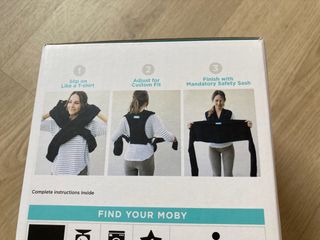 Mochila Portabebés Moby Fit Gris