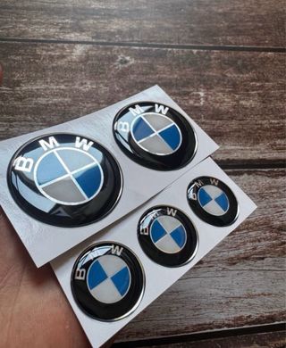 EMBLEMAS BMW CARENADO DEPOSITO TIJA MOTO LOGO