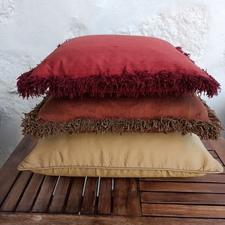 3 Almofadas Seda Selvagem