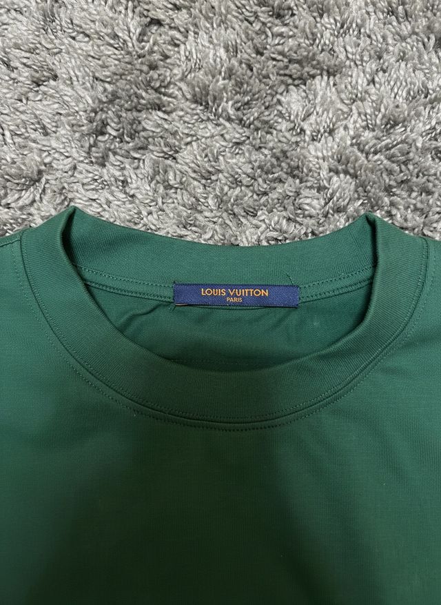 Camiseta Louis Vuitton Monogram Verde Degradado M