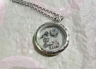 Pandora Locket con Abalorios Corazón y Amor