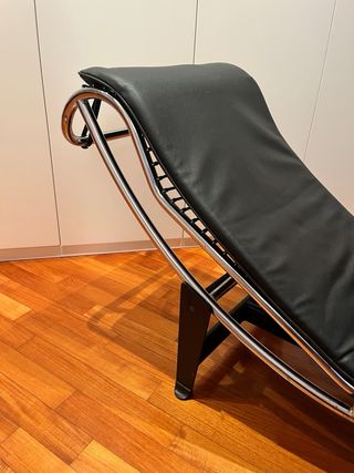 Chaise Longue LC4 Le Corbusier Pelle Nera