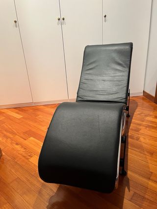 Chaise Longue LC4 Le Corbusier Pelle Nera
