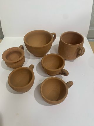 Set 6 vasetti terracotta