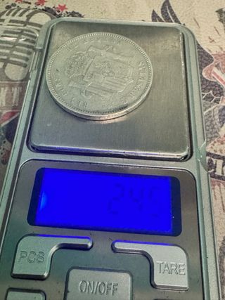 5 Pesetas 1885 *18 *86 