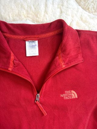The North Face Sudadera Roja Mujer
