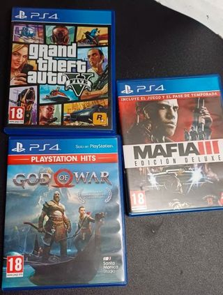 PS4: Grand Theft Auto V, God of War, Mafia III