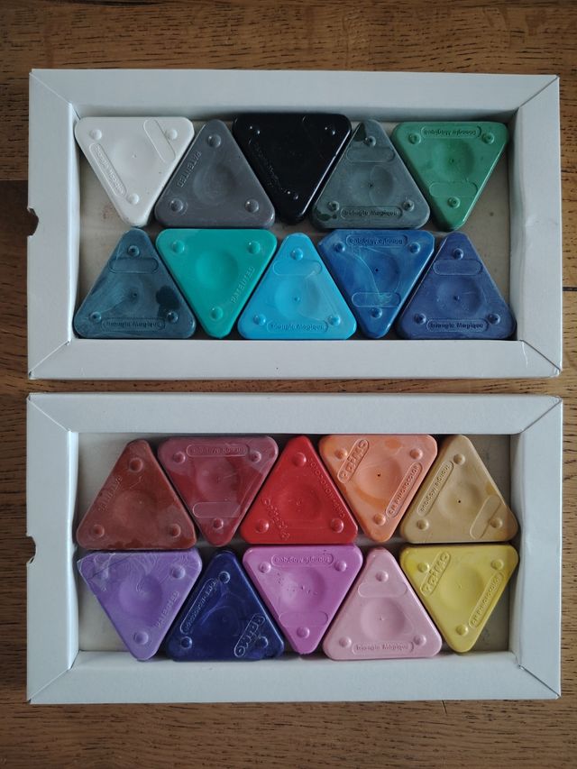 Pastelli a cera Il triangolo magico