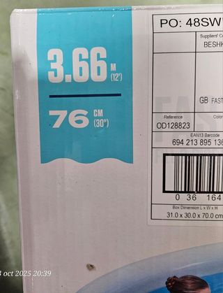 Piscina Bestway Fast Set 3.66m
