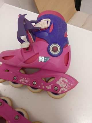Patines en línea rosas y morados