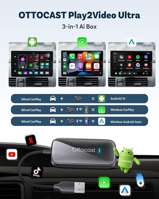 OTTOCAST Play2Video Ultra 2025 Upgrade Adaptador C