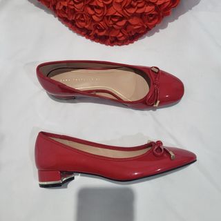 Zapatos Zara Charol Rojo Talla 37