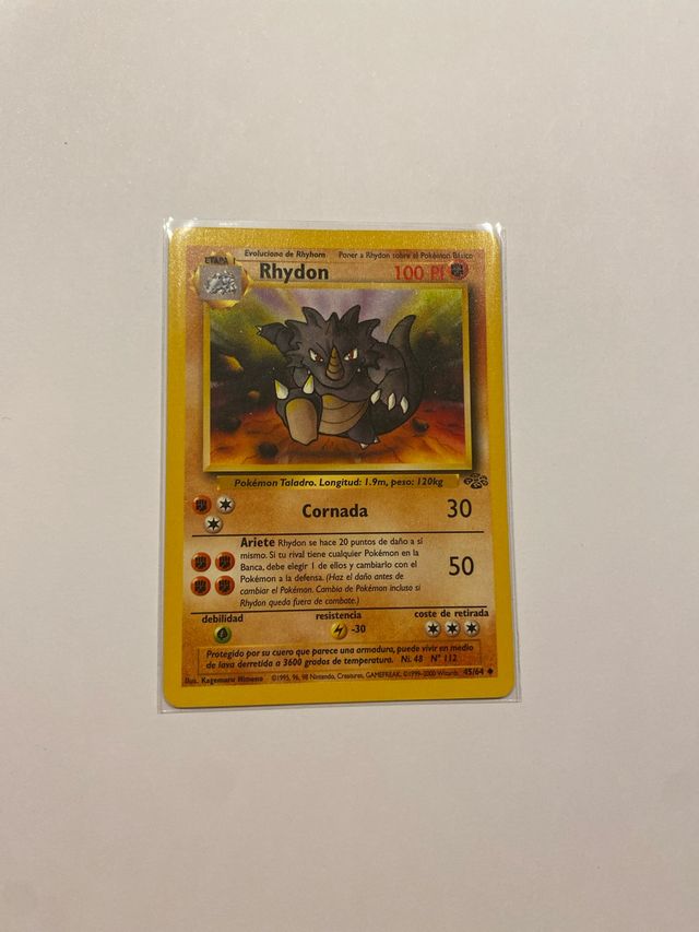 Carta Pokémon Rhydon 45/64 Jungle 1999 Español