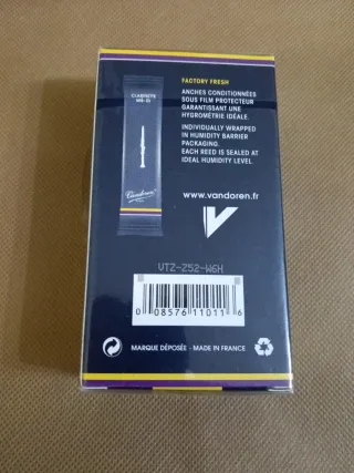 10 Cañas Vandoren 2.5 Clarinete Mib