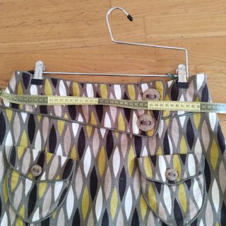 Falda vintage estampado geométrico