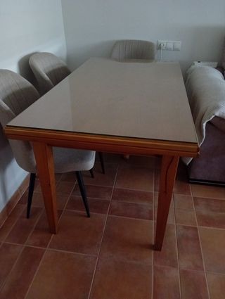Mesa comedor extensible 140x80 cm