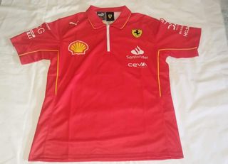 Camiseta Polo Ferrari Puma Roja