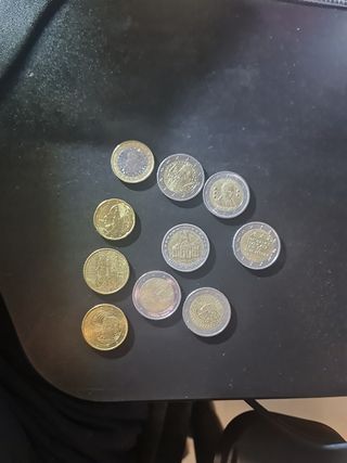 Lote de monedas de colección solo cambio