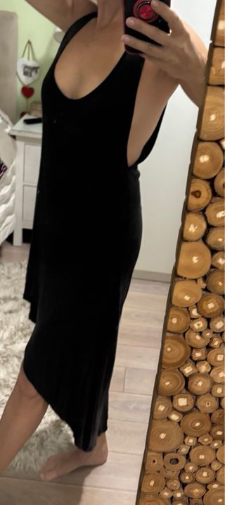 Vestido largo Zara negro