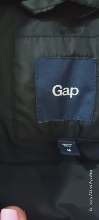 Chaleco acolchado GAP hombre negro