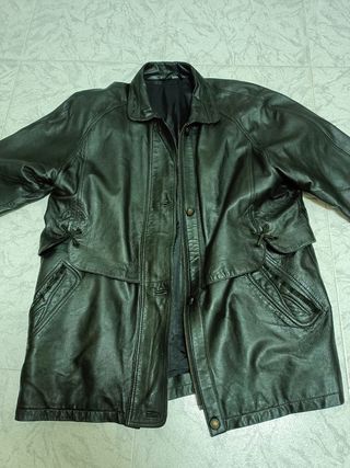 Dos chaquetas de piel negras mujer