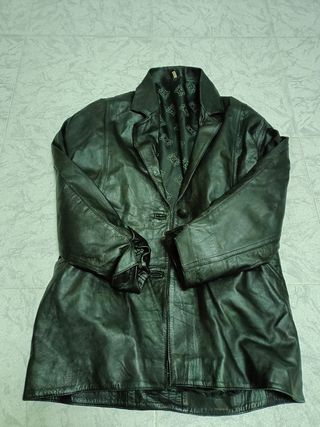 Dos chaquetas de piel negras mujer