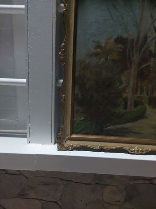 Cuadro decorativo paisaje jardín